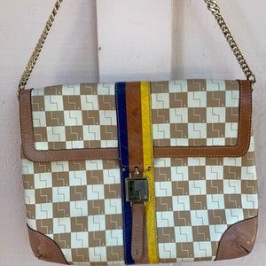 L.A.M.B. Checkered Handbag